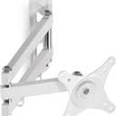 Suptek TV Wall Mount Swivel Tilt Rotation Full Motion Adjustable Articulating for Most 15-32 inch LED, LCD Monitor Wall Mount VESA 75,100, White (MA2720W)