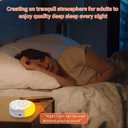 Noise Sound Machine Night Light White Noise Machine with 30 Soothing Sounds & 5 Color Nursery Lights Timers Child Lock USB Rechargeable Sleep Sounds Machine for Baby Kids Adults