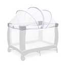 Beberoad Love Portable Playard Cover – Breathable Mosquito Net with 2-Way Zipper for Travel Cribs & Playpens (White)