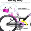 KEANO Zinnia 20 Inch Kids Bike for Girls Ages 3-10 Years, Girls' Bikes with Training Wheels, Streamers, Basket and Doll Seat, Children Bicycles