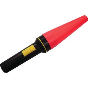 Dorcy 41-1482 Deluxe Signal Wand LED Flashlight with Safety Cone, 30-Lumens, Black Finish