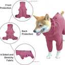 Dog Pajamas for Dogs, Suitable for Adult, Pet Jumpsuit Four-Legged Dog Clothes, Pet Clothing. (Red Color, 3XL)
