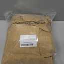 Simplebrand Gold Faux Linen Textured Semi Sheer Curtains 72 Inches Long 2 Panels Set, Light Filtering Privacy Farmhouse Curtains, Soft Window Drapes Rod Pocket Top for French Door, Bedroom, 40W x 72L