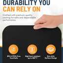 Toaster Oven Liners for Bottom of Oven (4 Pack) Reusable Non-Stick Heat Resistant Toaster Liners, Compatible with Ninja, Cuisinart, Emeril Lagasse & More, Toaster Mat, 12"x12" (Black)