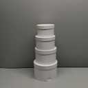 Round Gift Boxes with Lids Flower Boxes for Arrangements White Round Boxes Set of 4 Nesting Gift Boxes with Lids for Flowers Arrangements Empty, Bridesmaid, Proposal, Wedding, Birthday, Party Favor