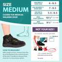 BraceAbility Closed Toe Medical Walking Shoe - Lightweight Broken Toe Cast Boot, Fractured Foot Brace for Metatarsal Stress Fracture, Post-op Bunion, Hammertoe Surgery Recovery - For Men or Women (M)