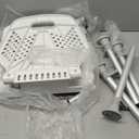 Shower Chair for Seniros Elderly Handicap Disabled or Bariatric Adults with Arms and Back, Bench Seat for Inside Shower stall and Bathroom Bath Tub Seats Adjustable Stool Heavy Duty 500 lbs sit Chairs