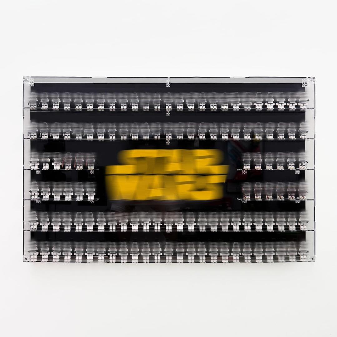Acrylic Minifigure Display Case - 360° View Wall Mount Cabinet