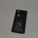 SSLOTSCASE for Samsung Galaxy S25 Ultra Case with Card Holder & Kickstand & Slide Camera Lens Cover, Silicone Edge Protection Rugged Heavy Duty Phone Case Cover for Galaxy S25 Ultra 5G 2025, Black