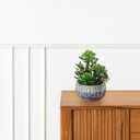 Villa Como 10 Large Succulents Plants Artificial in Ceramic Pots Potted Faux Succulent Arrangement with Black Bowl Pots Fake Desk Succulents Plants for Home Bathroom Shelf Table Indoor Decor