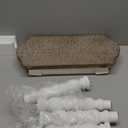 Wooden Bathroom Farmhouse Step Stool, Wood Foot Stool for Adults Kids, Bedside Step Plant Stand for Kitchen (White Wash)