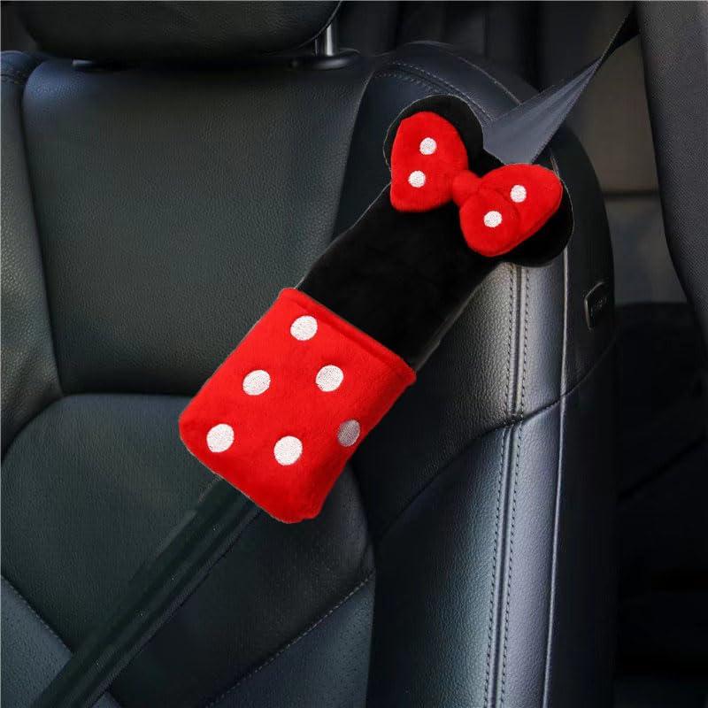Seat Belt Cover Pad for Kids, Cute Seatbelt Covers, Cute Cartoon Car Seat Belt Cover Pads, Car Seat Shoulder Strap Pads, Seatbelt Cushion for Kids, Car Seat Strap Covers for Boys Girls (MN)
