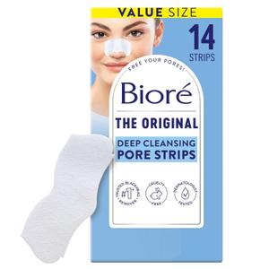 Bior Original Blackhead Remover Strips, Deep Cleansing Nose Strips With Instant Pore Unclogging, Features C-Bond Technology, Oil-Free, Non-Comedogenic Use, 14 Count