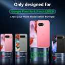Pixel 9A Case 6.3'', Magnetic Google Pixel 9A Case with Screen Protector [Compatible with Magsafe] [Military Grade Drop Tested] Shockproof Transparent Back Protective Phone Cover, Clear