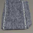 Artoid Mode Blue Rustic Cotton Linen Table Runner, Seasonal Embroidered Hollow Kitchen Dining Table Decoration for Home Party Decor 13x108 Inch