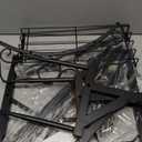 Garden Hose Holder, Heavy Duty Metal Water Hose Holder with 4 Spikes Outdoor Freestanding Hose Hanger Detachable Sturdy Hose Stand Holds 150-feet Hose, Garden Hose Storage Rack for Outside Yard Lawn