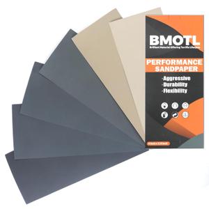 Sandpaper Sheets Assortment for Automotive 42 Pcs Wet Dry 9x3.6 Inch Ultra Fine Sand Paper 1000 1200 1500 2000 3000 5000 High Grit for Car Polishing Meatal Wood Finishing