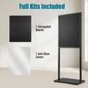 USCNC Black 2228inch Sign holder floor stand, heavy Duty Pedestal poster banner stand for display,2228inch slide-in double sided poster sign holder floor standing for board Display (1 Pack)
