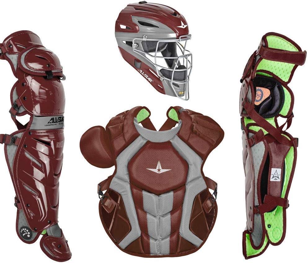 All-Star S7 Axis for Adults - Baseball Catching Equipment Kit (Catching Helmet, Chest Protector, Leg Guards), NOCSAE Standard (16.5", MA)
