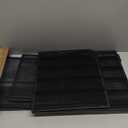 Supeasy 5 Trays Paper Organizer Letter Tray with Handle-Mesh Desk File Holders, Paper Sorter Desk Organizer for Office, Home, Classroom or School (Black)