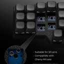 YIVU 40% Corne Wireless Split Keyboard, QMK/VIALProgrammable, Columnar-Staggered Ergonomic Layout, Hot Swappable Standard Profile MX Linear Switches, PBT Keycaps
