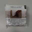 Vellure Door Draft Stoppers for Bottom of Door - NEW Premium Door Sweep / Door Seal Strip, Door Weather Stripping, Ideal for Keeping Out Cold (1x39" Brown)