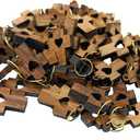 Zuluf Small Laser Cut Wooden Charms Pendants from Jerusalem Holy Land – Christian Rosary & Jewelry Making Supplies – Mini Authentic Bethlehem Crafts