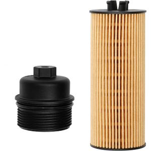 2 x Oil Filter and Oil Filter Cap Replacement For 2011-2013 Chrysler 200, 300, Town & Country, Dodge Avenger, Challenger, Charger, Durango, Journey & MoreReplaces# 917-050, 68079747AC