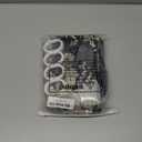 Lnond 4Pcs Bathroom Shower Curtain Sets with Rugs,Black and Grey Painting Art Bathroom Sets with Shower Curtain and Rugs and Accessories