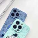 for iPhone 14 Clear Cute Case, Cool Cartoon Astronaut Space Planet Moon Design Stylish TPU Bumper Shockproof Anti-Slip Protector Fashion Creative Case (Green Rocket, iPhone 14)
