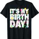 It's My Birthday Shirt for Men Women Teens Kids Confetti T-Shirt, S