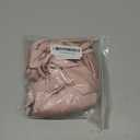 SOLY HUX Bathing Suit for Women Halter Ring Linked Tie Side Bikini Sets Two Piece Swimsuit (Small, Plain Dusty Pink)