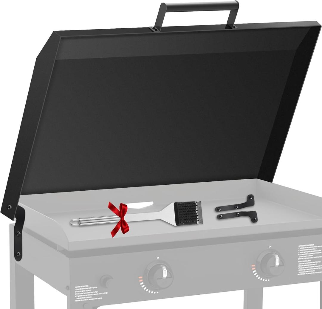 Blackstone Griddle Cover 36 inch, Matte Texture Aluminum Blackstone Grill lid, Powder-Coated, Suitable for 36 Griddle Grill Cover (Hinged Lid with Handle)