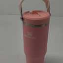 Stanley IceFlow Flip Straw Tumbler with Handle | Twist On Lid and Flip Up Straw | Leak Resistant Water Bottle | Insulated Stainless Steel | BPA-Free (30 Ounces, Pink Mesa)