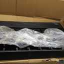 Rubber Threshold Ramp 3" Rise, 2500LBS Capacity Portable Wheelchair Ramp w/3-Channel Cord Cover, All-Weather Non-Slip Surface for Doorways, Steps, Cars & Pets (24"x42")