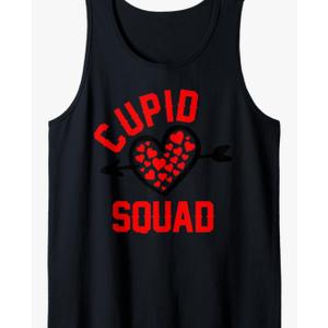 Cupid Squad Valentines Day Hearts gift for men women kids Tank Top XL