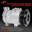 A-Premium Air Conditioner AC Compressor with Clutch Compatible with Toyota Camry 2.4L 2007-2009, RAV4 2.4L 2006-2008, with 6SEU16 Compressor, with 7-Groove Pulley