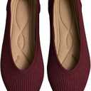 Women's Flats Shoes Pointed Toe Knit Ballet Comfortable Dressy Slip On Flat,  39