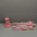 RUNNUP Contemporary Colorful Nordic Semi-Flush Mount Sputnik Ceiling Light 10 Lights Chandelier Light Metal Suspension Light for Kitchen Living Room Dining Room,Gray