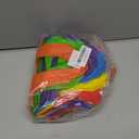 Aneco 24 Pieces Candy Non-Woven Bags Rainbow Party Favor Bags 88 Inch Trolls Goodie Bags 6 Colors Party Favor Gift Bags for Birthday Wedding