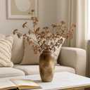 Suncalla 6 Pcs Dusty Plum Berry Stems Spring Faux Eucalyptus Seed Artificial Branches Faux Sedum Berry Spray Picks for Home Mantel Vase Farmhouse Garden Wedding DIY Decorations(Orange)