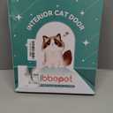 LIBBEPET Thin Cat Door, Safety Pet Door for Cats Up to 18 lbs, Interior Cat Door with 4 Way Locking for Window, Sliding Door and Cat House, Easy to Install, Lagre