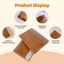 Passport Holder for Travel, Passport Cover Travel Essentials, Travel Wallet for Women & Men, Gift for CouplesBrown