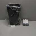 KSSKSS 3 Pack Bathroom Small Trash Can with Lid, 2.6 Gallon Slim Garbage Bin with PopUp Lid, 10L Plastic Wastebasket for Bedroom, Office, Kitchen, Toilet (Matte Black)