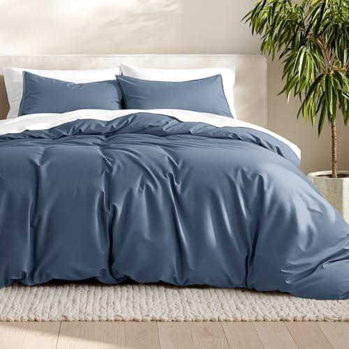 Bare Home Bedding Duvet Cover Queen Size - Premium 1800 Super Soft Collection - Lightweight, Cooling - Soft Breathable Bedding Duvet Cover (Queen, Bering Sea)