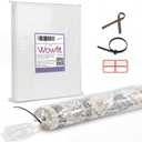Wowfit Giant Plastic Rug Storage Bag with Zip Tie, 4.5 Mil Heavy Duty Fits Rug up to 9'x12', Perfect for Moving, Packing and Shipping