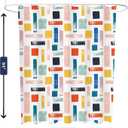 SASTYBALE Bathroom Shower Curtain, Modern Minimalist Bathroom Curtains with Color Blocks Design, Water Resistant Machine Washable for Bathtub with 12 Durable Hooks, 72x84 Inch