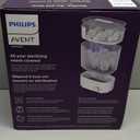 Philips Avent Baby Bottle Sterilizer and Dryer Premium, Removes 99,9% of Bacteria, Chemicals Free, Capacity 6 Bottles/Teats/Accessories, Modular Space Saving Design, Model SCF293