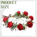Rose Hair Flower Crown - Girl Flower Crown Decoration Rose Celebration Round Floral Head Bride Wedding Renaissance Festival Party Birthday Ball Photo Accessories