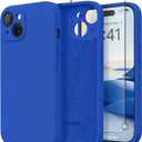 Magnetic for iPhone 15 Case, Compatible with MagSafe, [Screen Protector + Full Camera Protection], Silicone Shockproof Anti-Scratch Protective Phone Case for iPhone 15 6.1", Klein Blue